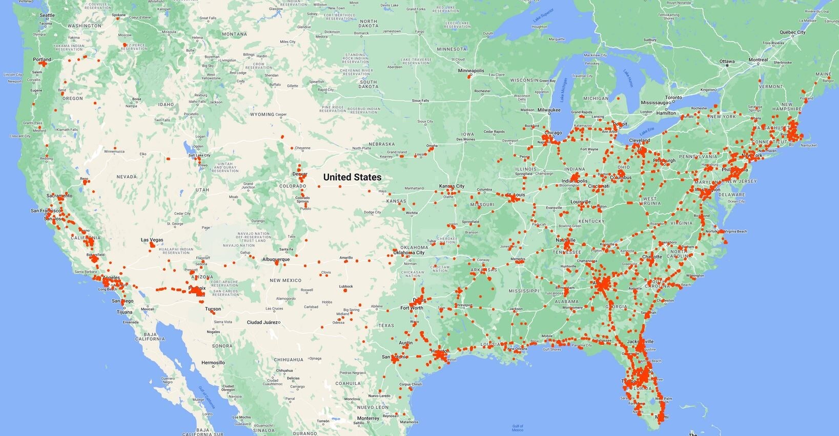 UAS MAPPING SITES DRONE SITES MAP